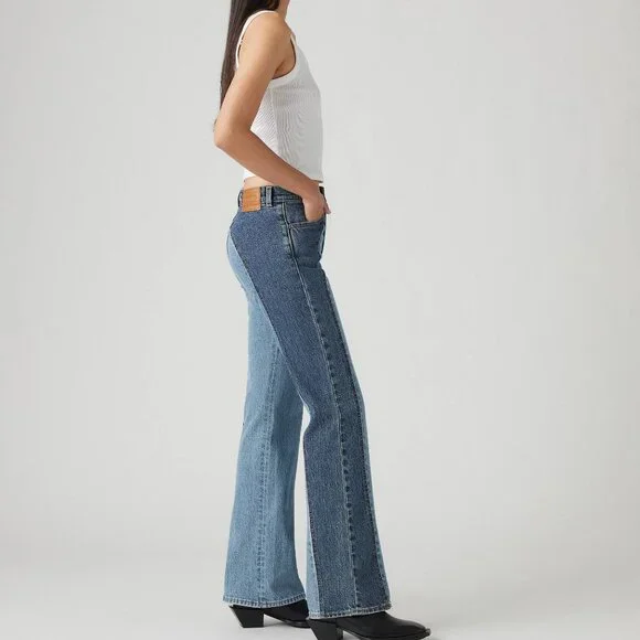 Levi_s Wedgie Bootcut Western Women_s Jeans Color Practically Pieced - Picture 2 of 4